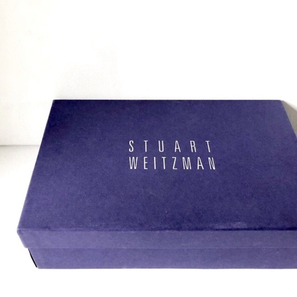 NWT Stuart Weitzman Feathered Black Satin Strapless Heels Size 6 - Picture 13 of 17